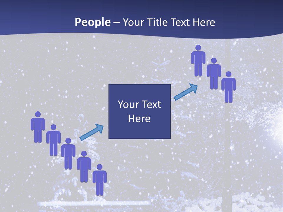 Night Frost Cold PowerPoint Template