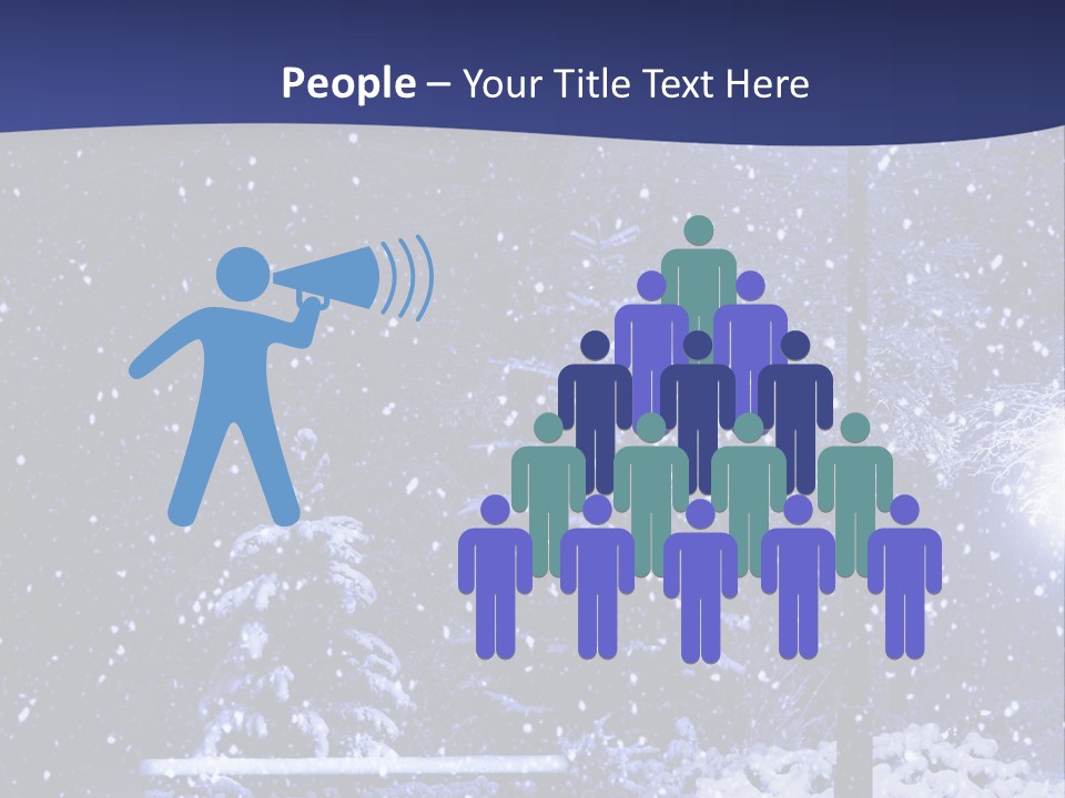 Night Frost Cold PowerPoint Template