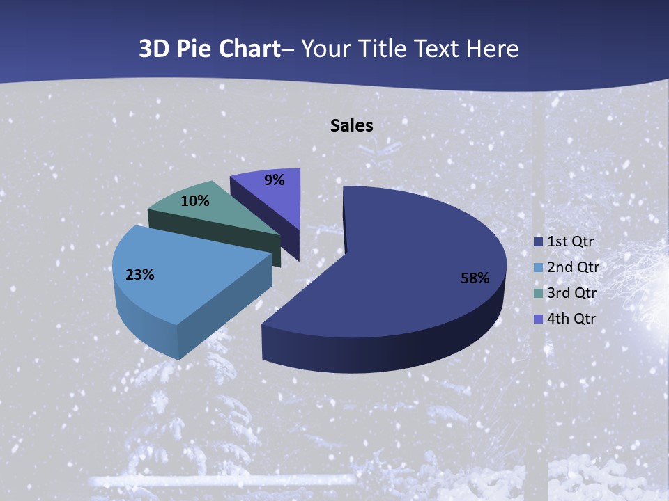 Night Frost Cold PowerPoint Template
