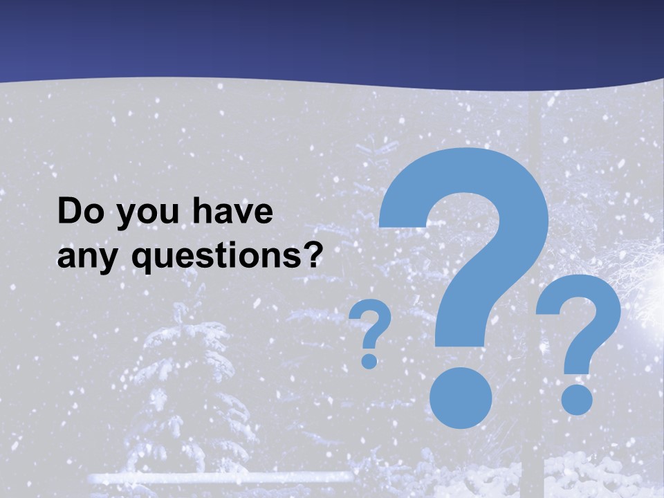 Night Frost Cold PowerPoint Template