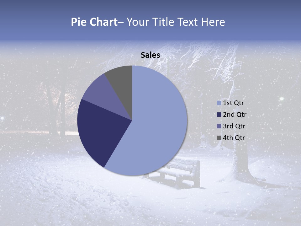 Landscape Snowing Nature PowerPoint Template