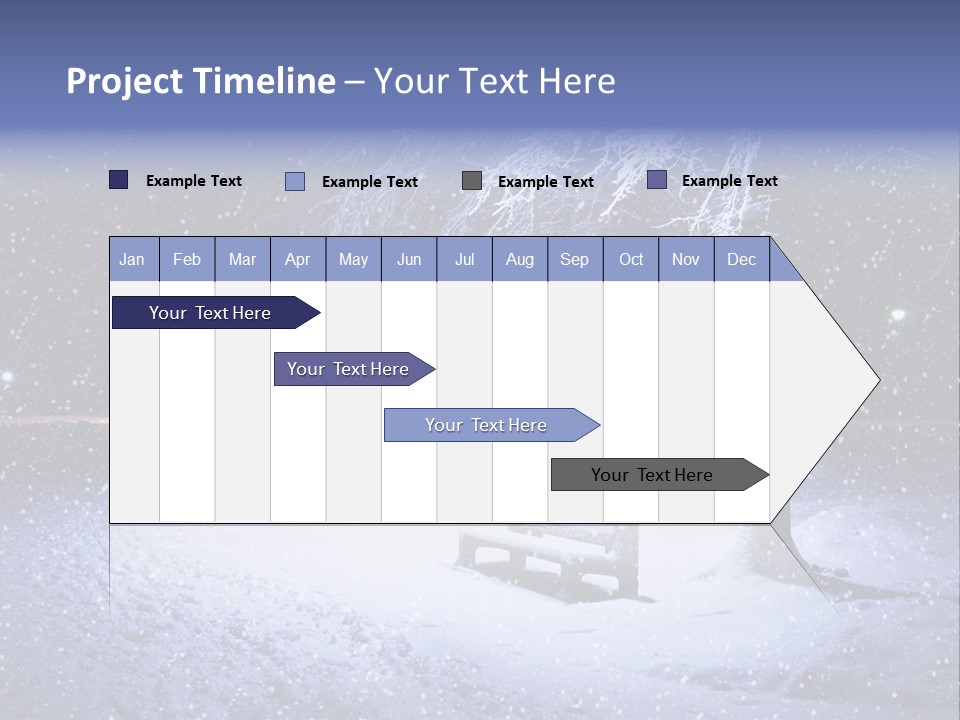Landscape Snowing Nature PowerPoint Template
