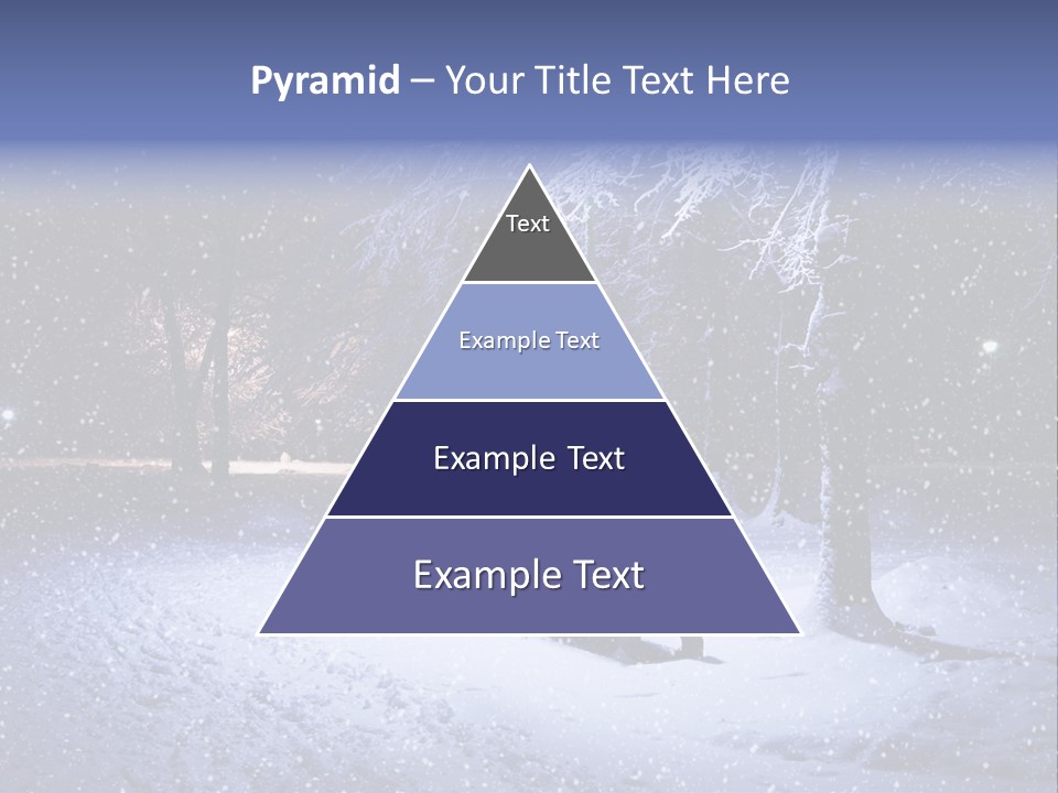 Landscape Snowing Nature PowerPoint Template