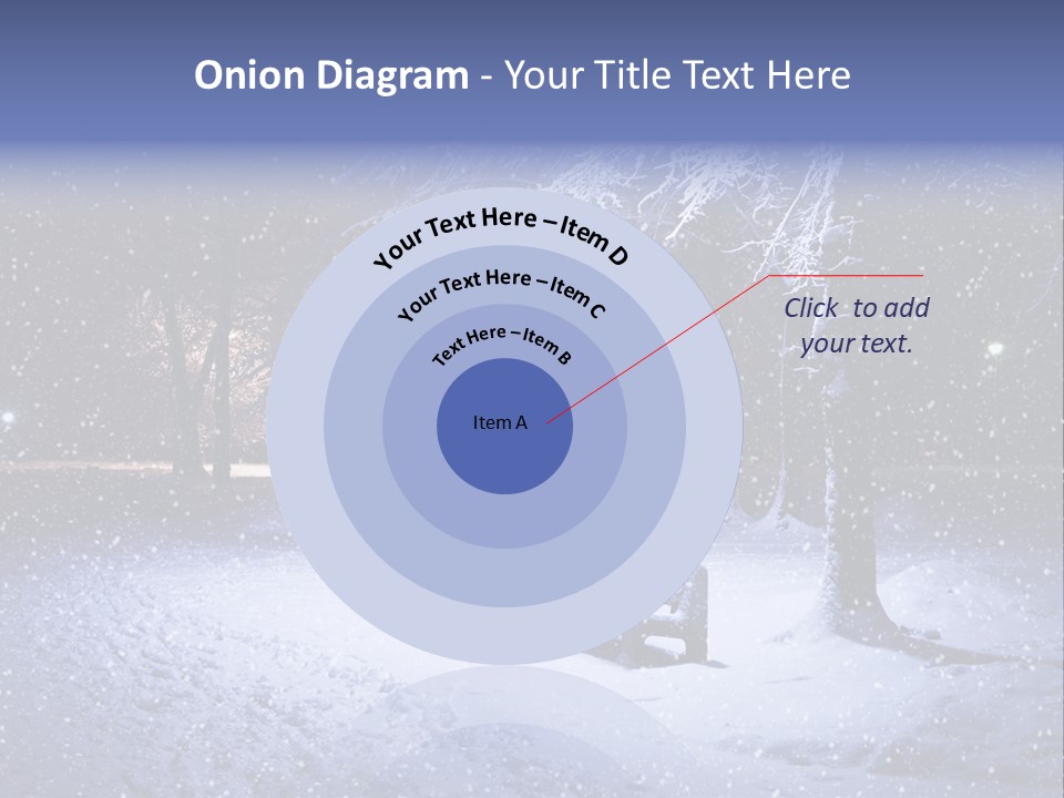 Landscape Snowing Nature PowerPoint Template