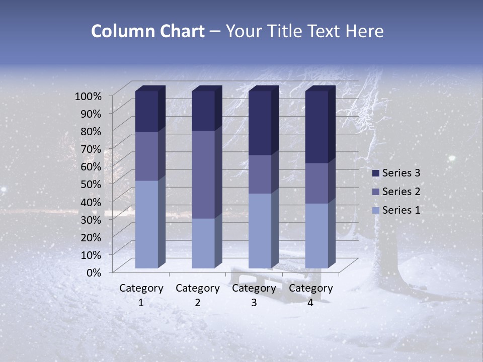 Landscape Snowing Nature PowerPoint Template