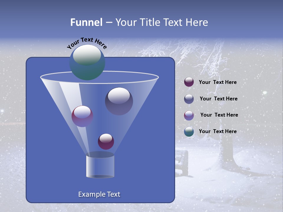 Landscape Snowing Nature PowerPoint Template