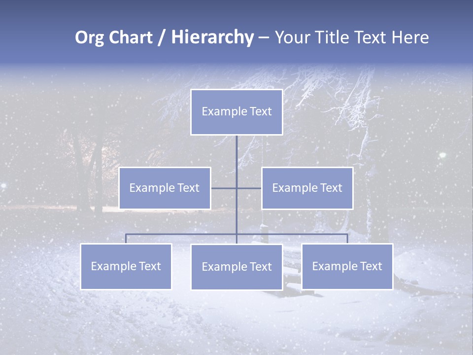 Landscape Snowing Nature PowerPoint Template