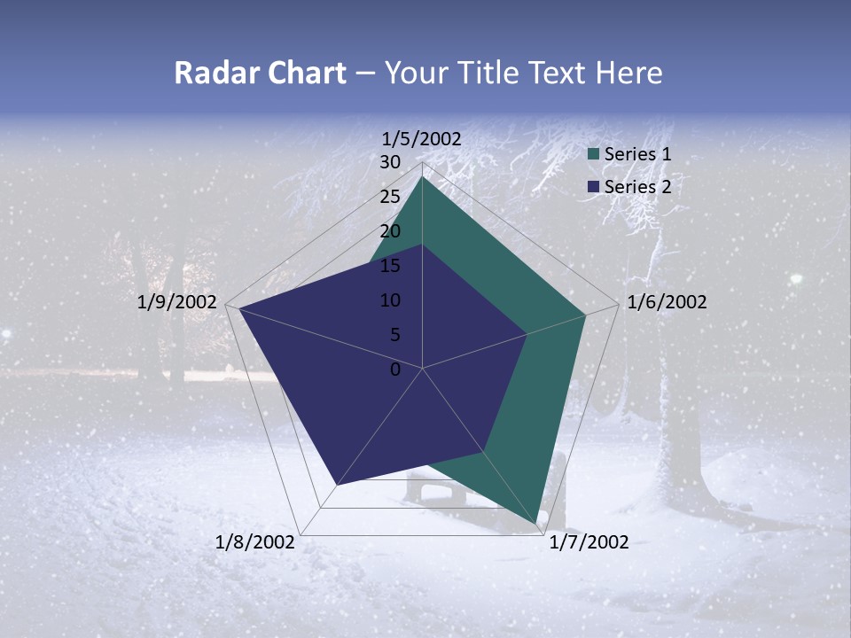 Landscape Snowing Nature PowerPoint Template