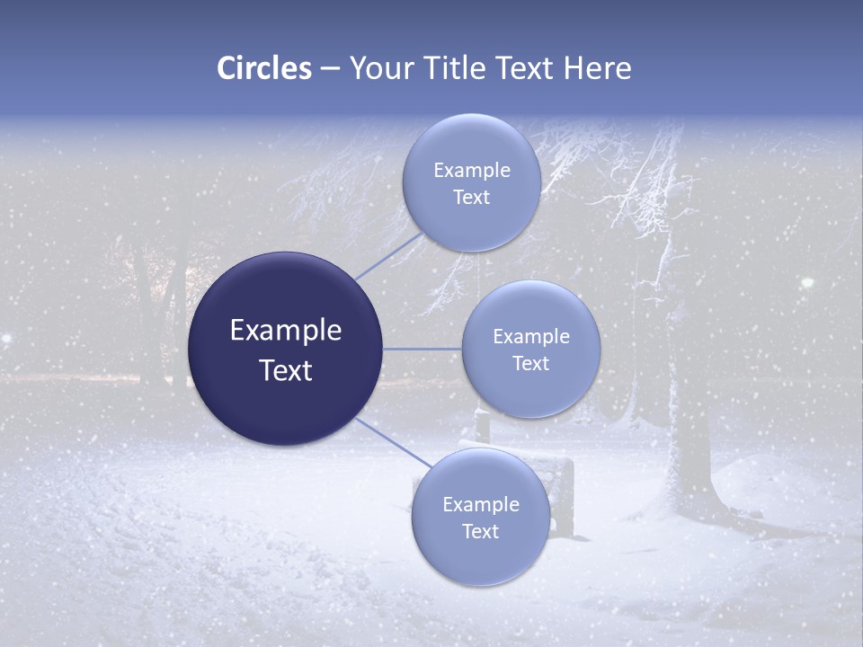 Landscape Snowing Nature PowerPoint Template