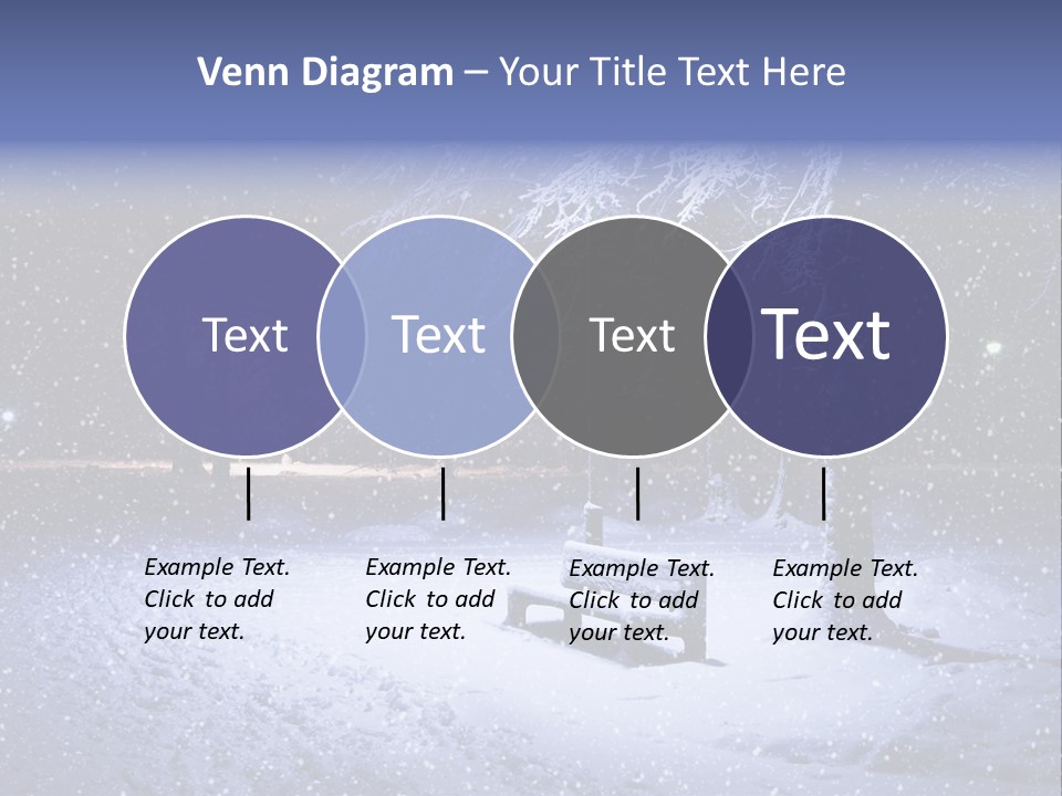 Landscape Snowing Nature PowerPoint Template
