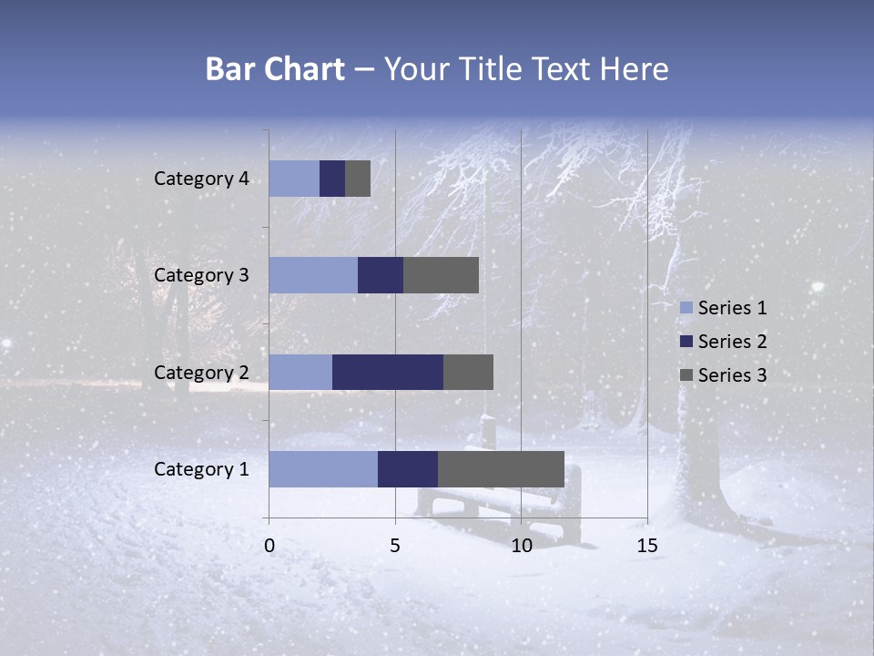 Landscape Snowing Nature PowerPoint Template