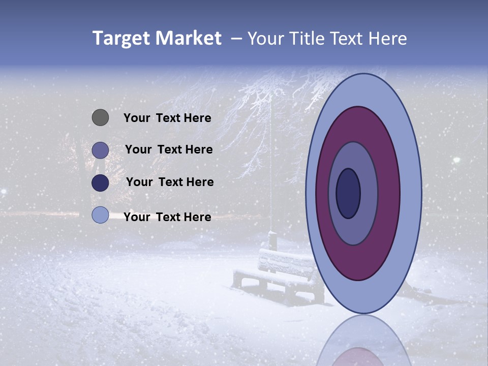 Landscape Snowing Nature PowerPoint Template