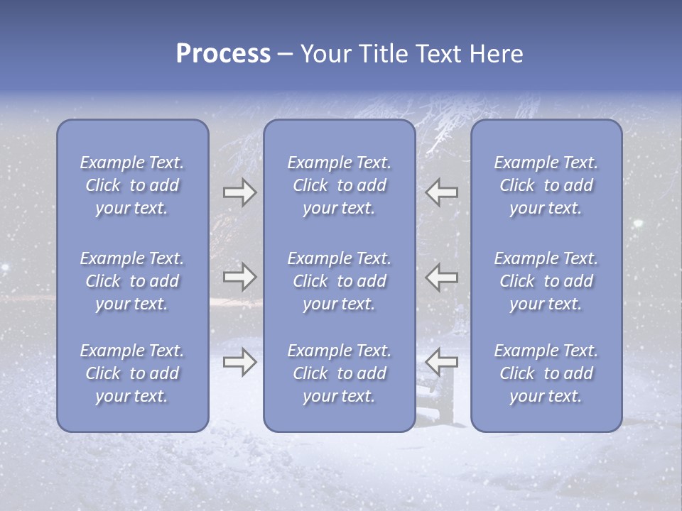 Landscape Snowing Nature PowerPoint Template