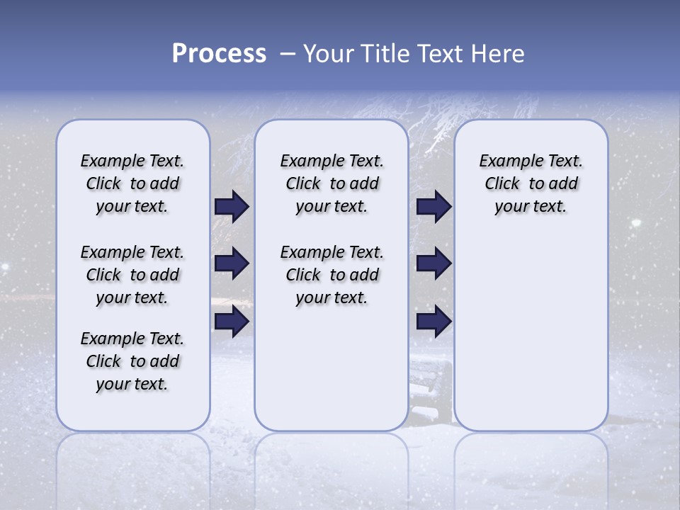 Landscape Snowing Nature PowerPoint Template