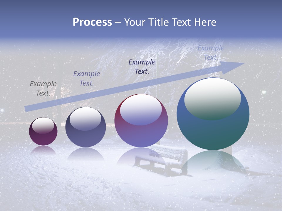 Landscape Snowing Nature PowerPoint Template