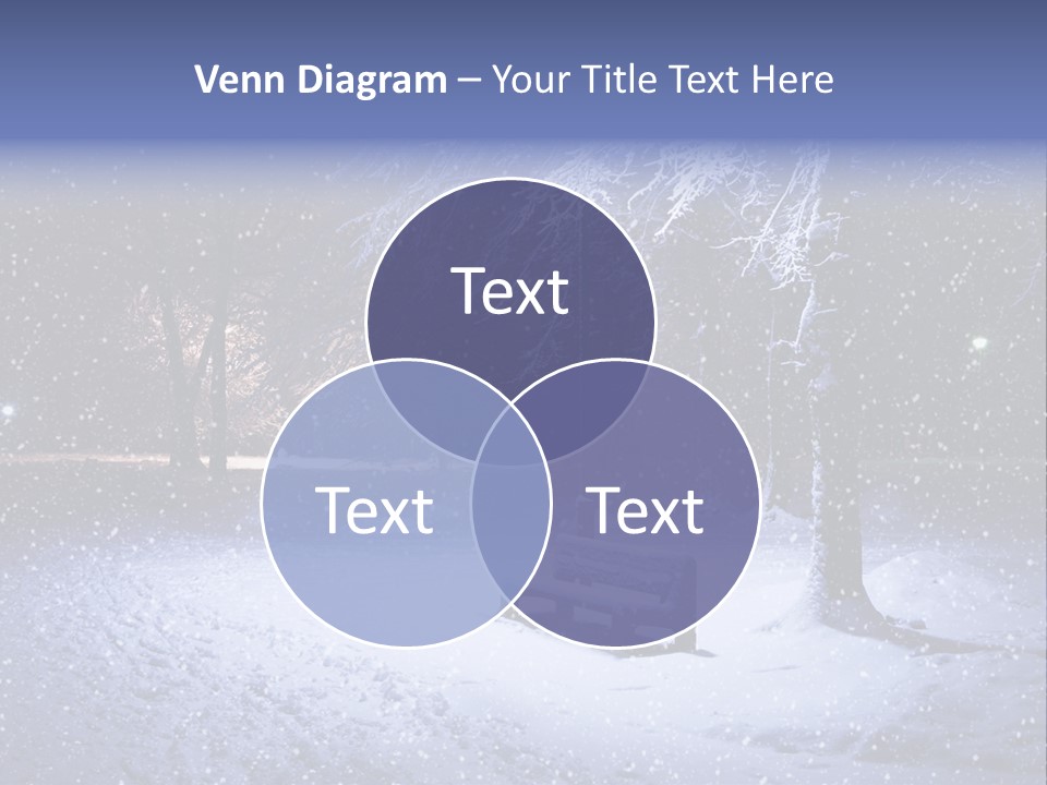 Landscape Snowing Nature PowerPoint Template