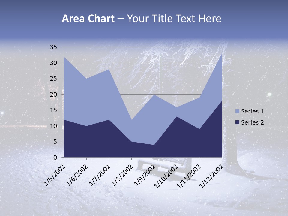 Landscape Snowing Nature PowerPoint Template