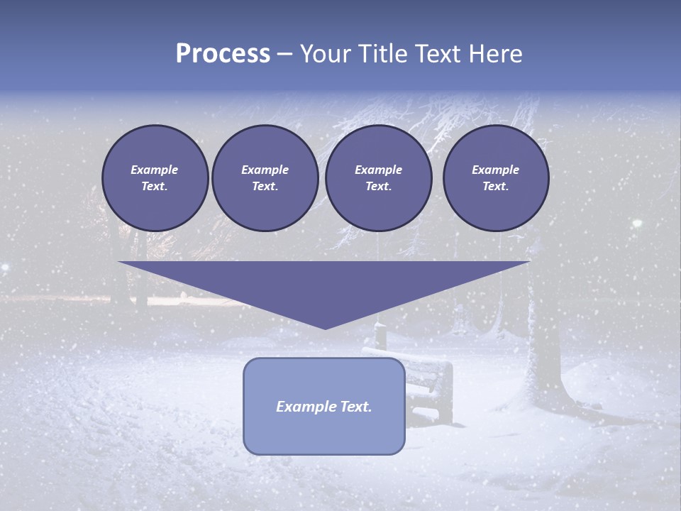 Landscape Snowing Nature PowerPoint Template