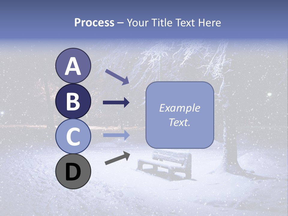 Landscape Snowing Nature PowerPoint Template