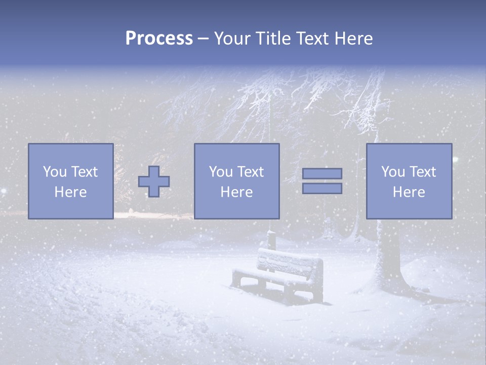 Landscape Snowing Nature PowerPoint Template