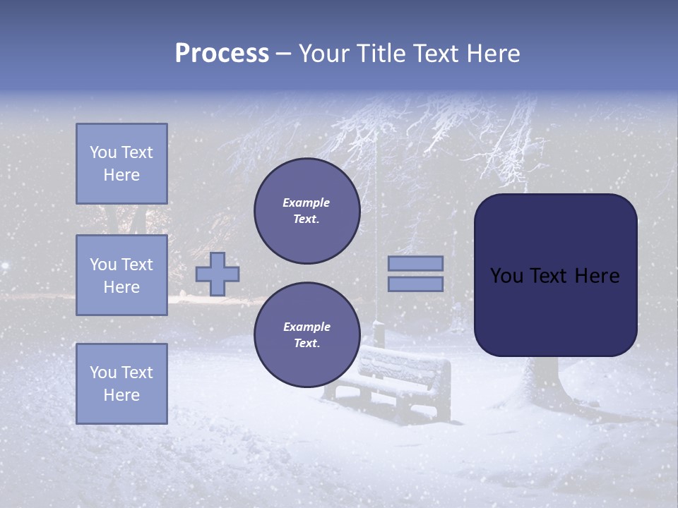 Landscape Snowing Nature PowerPoint Template