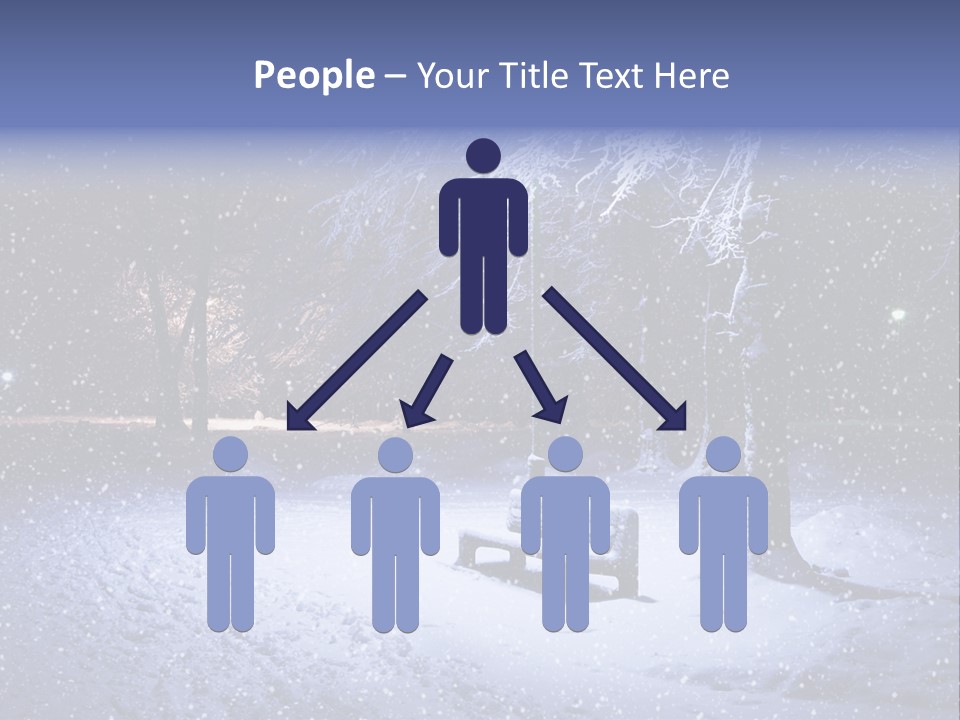 Landscape Snowing Nature PowerPoint Template