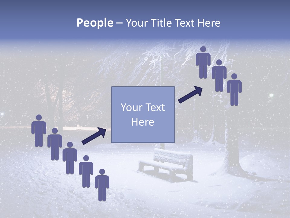 Landscape Snowing Nature PowerPoint Template