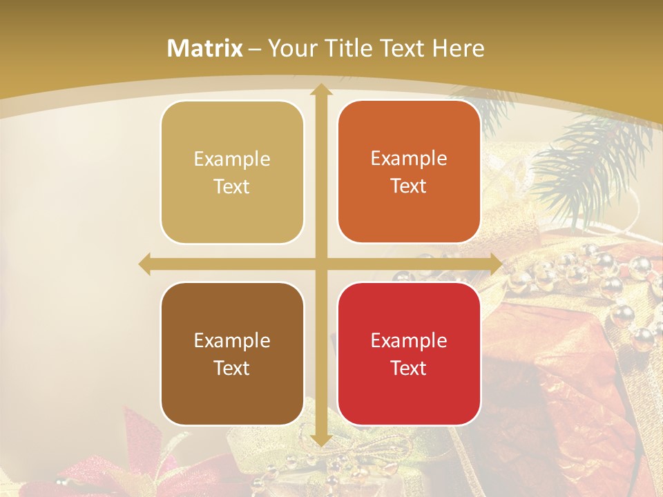 Holiday Gift Box PowerPoint Template