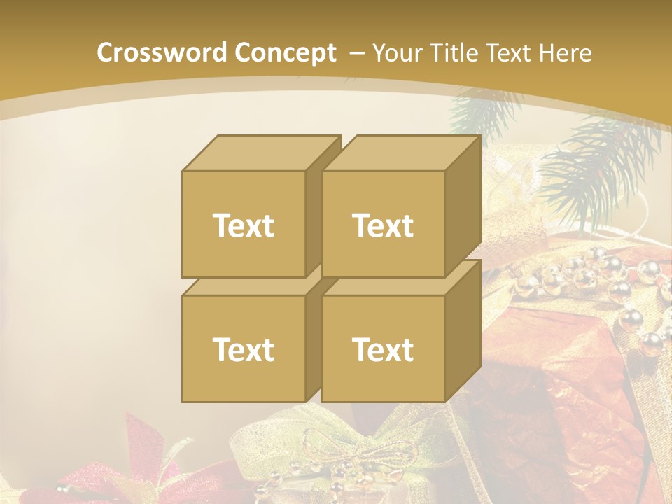 Holiday Gift Box PowerPoint Template