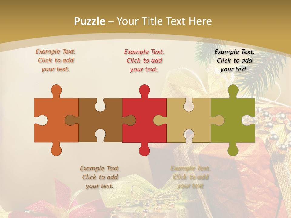 Holiday Gift Box PowerPoint Template