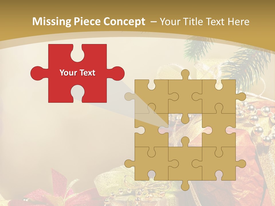 Holiday Gift Box PowerPoint Template