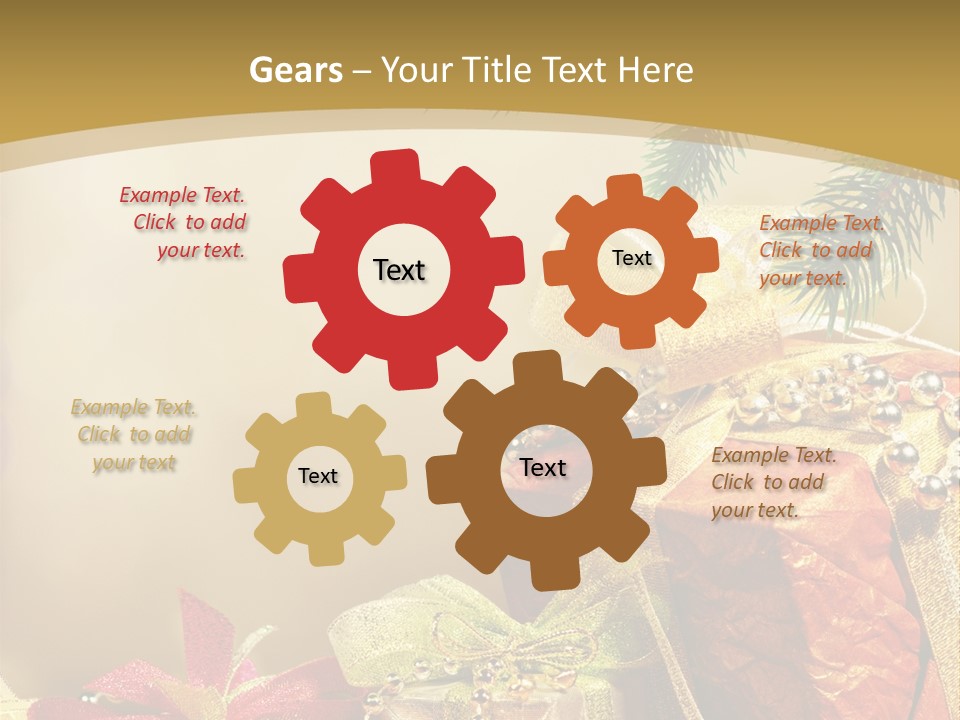 Holiday Gift Box PowerPoint Template