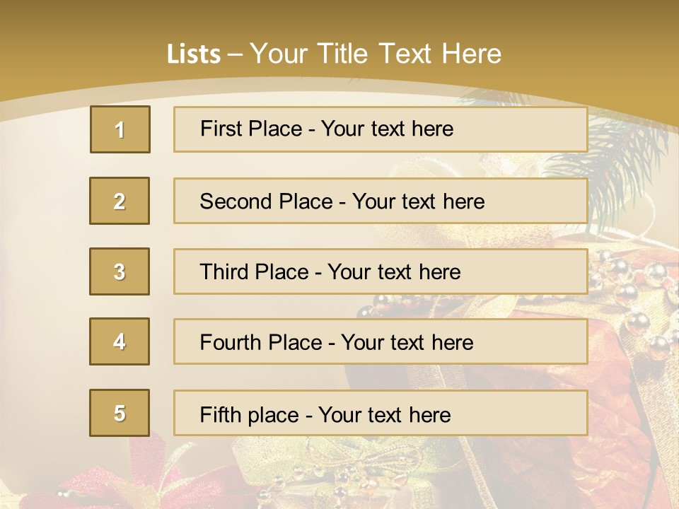 Holiday Gift Box PowerPoint Template