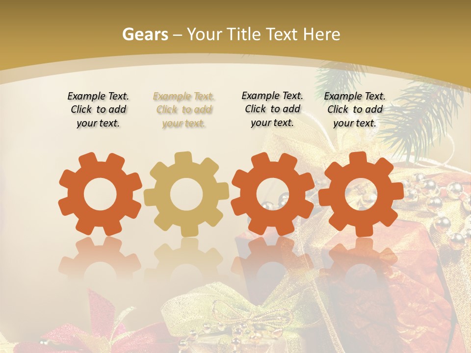 Holiday Gift Box PowerPoint Template