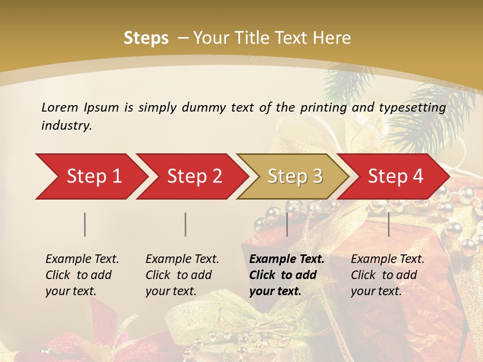 Holiday Gift Box PowerPoint Template