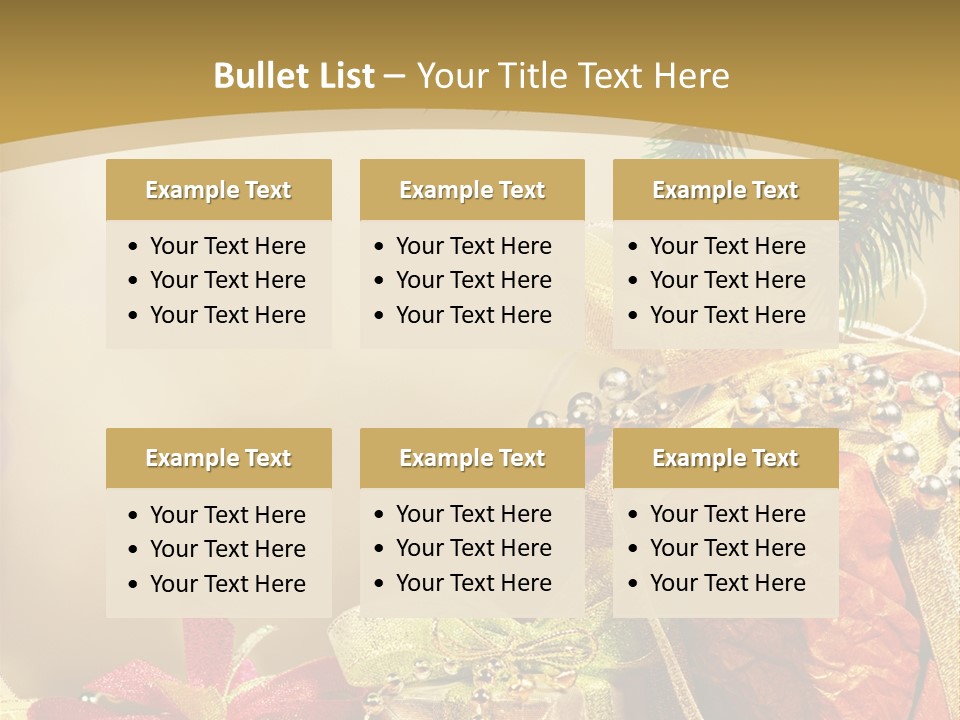 Holiday Gift Box PowerPoint Template