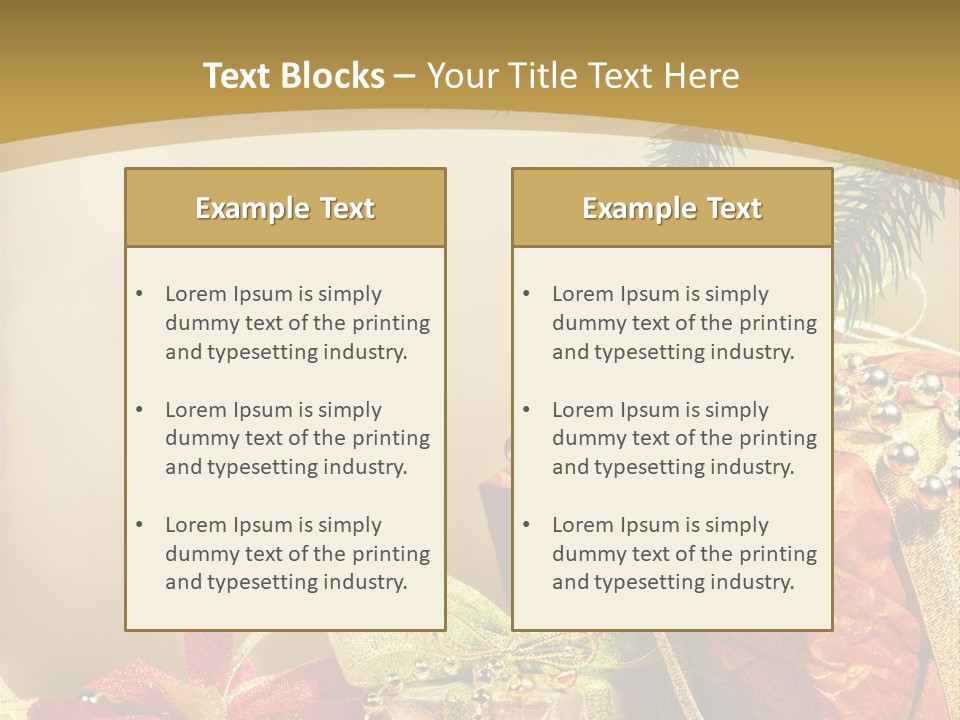 Holiday Gift Box PowerPoint Template