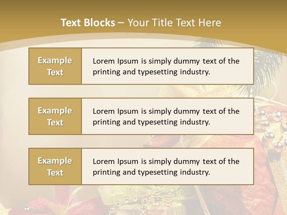 Holiday Gift Box PowerPoint Template