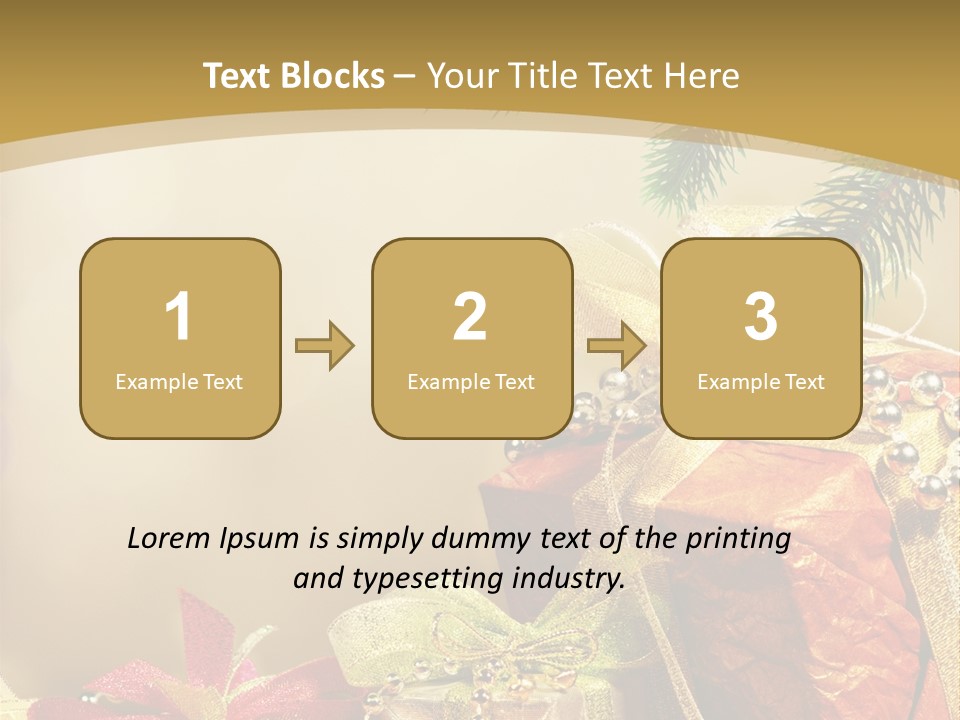 Holiday Gift Box PowerPoint Template