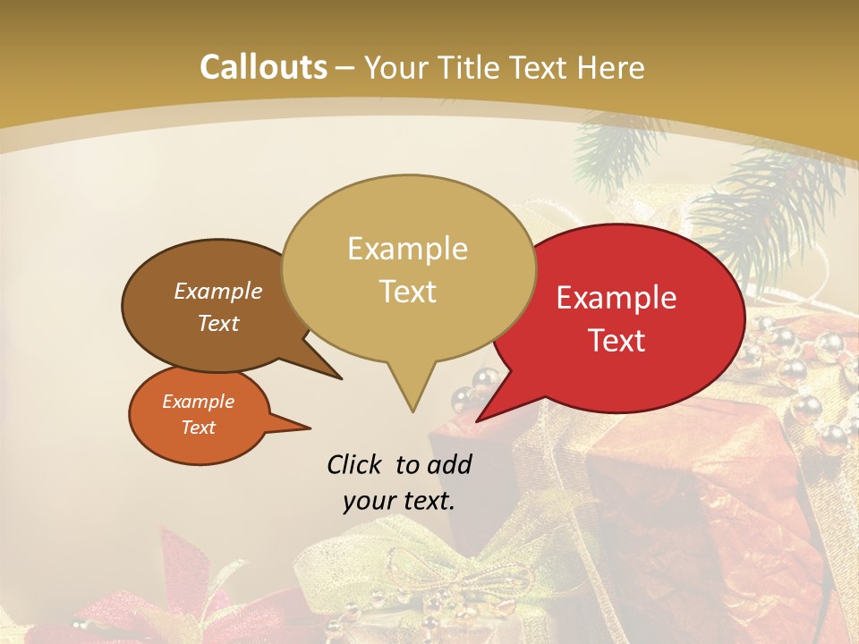 Holiday Gift Box PowerPoint Template