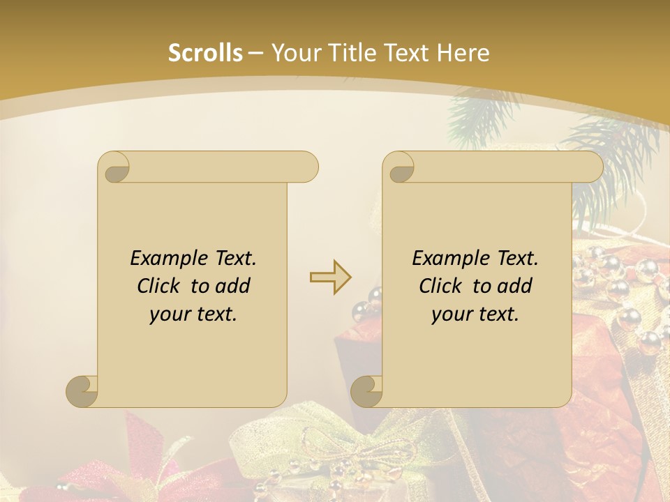 Holiday Gift Box PowerPoint Template