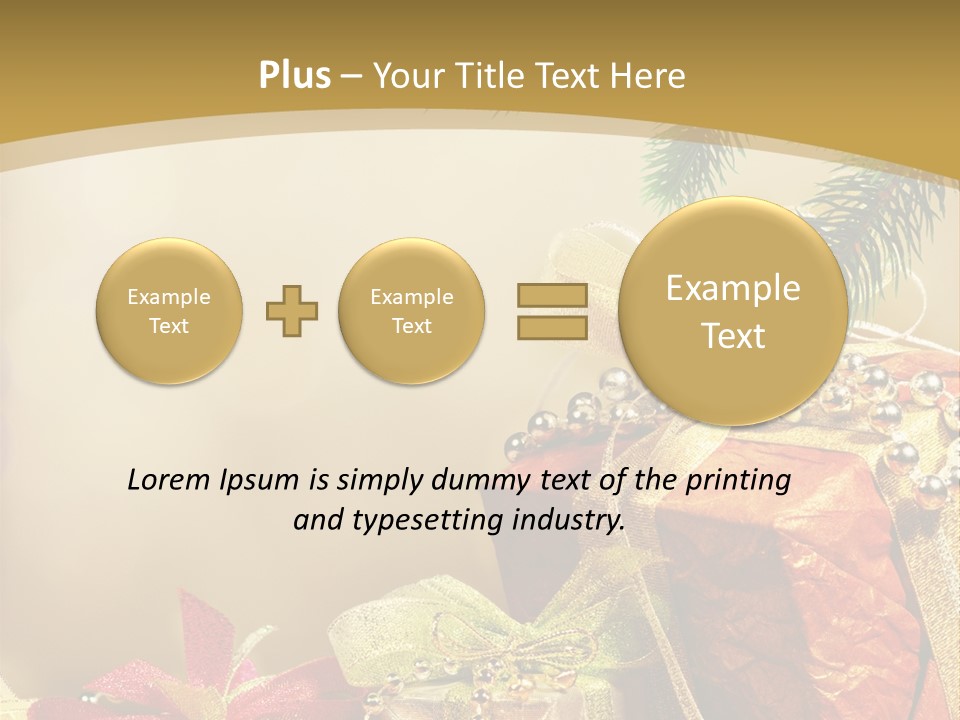 Holiday Gift Box PowerPoint Template