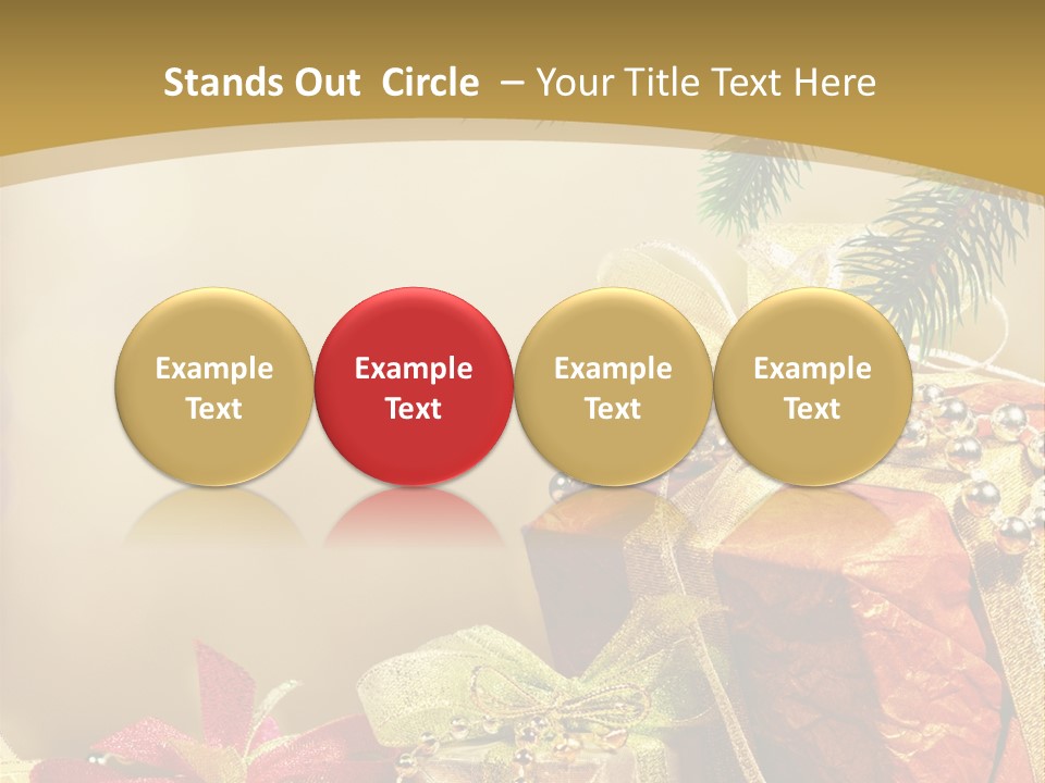 Holiday Gift Box PowerPoint Template