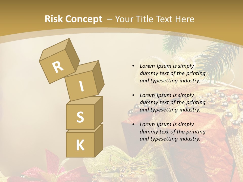 Holiday Gift Box PowerPoint Template