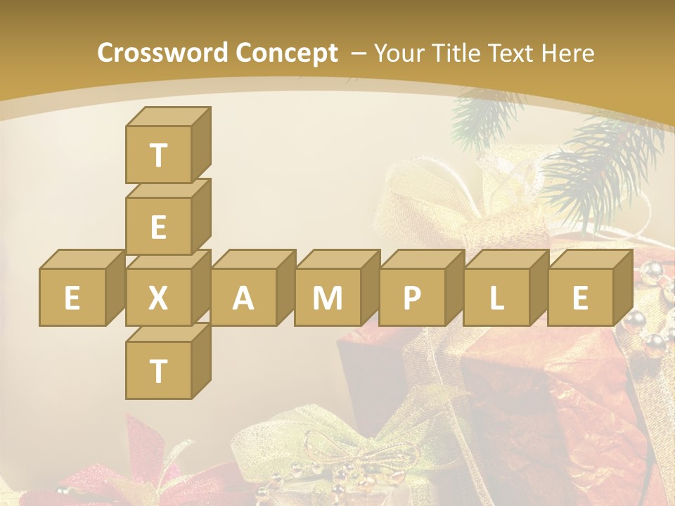 Holiday Gift Box PowerPoint Template