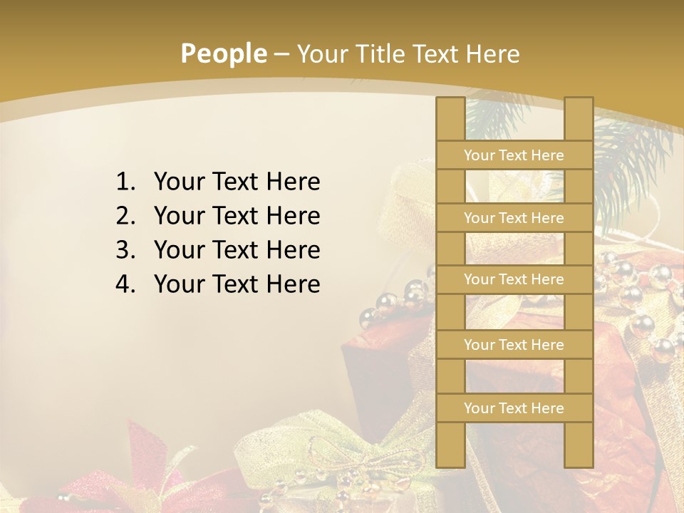 Holiday Gift Box PowerPoint Template