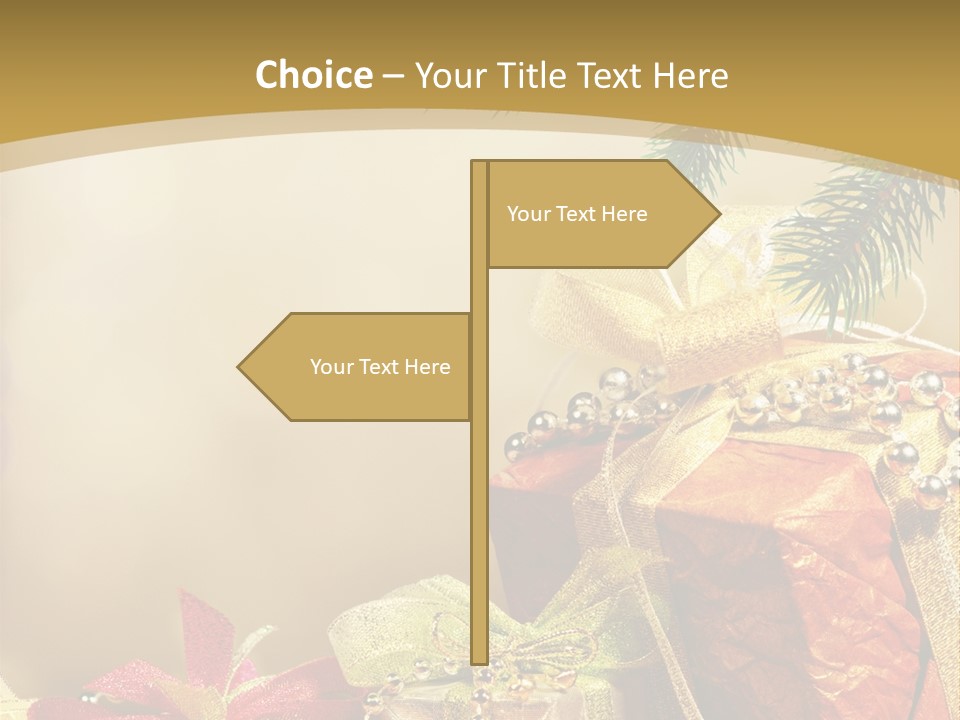 Holiday Gift Box PowerPoint Template