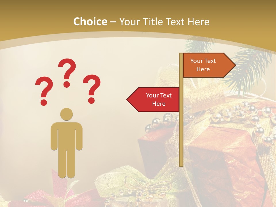Holiday Gift Box PowerPoint Template