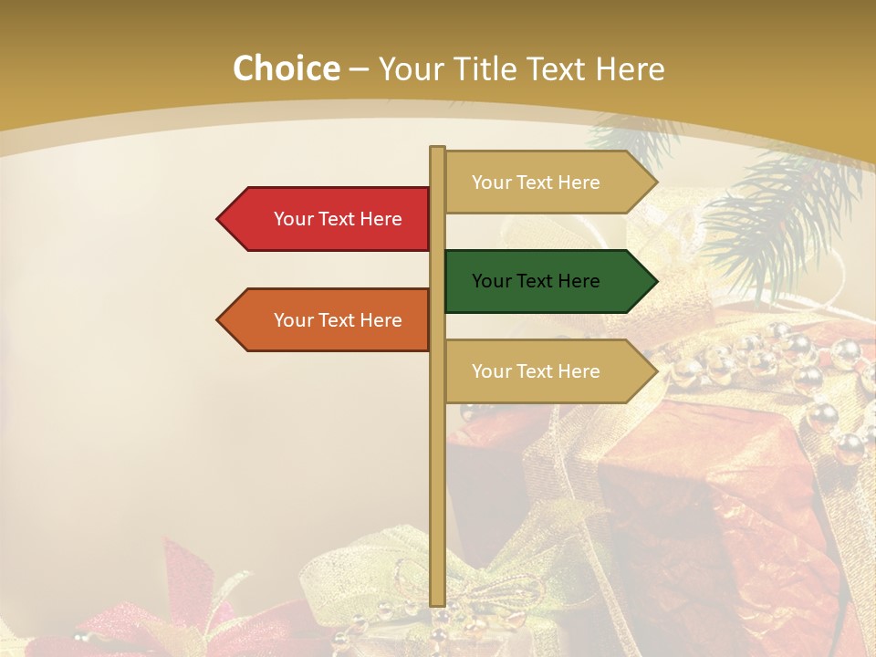 Holiday Gift Box PowerPoint Template