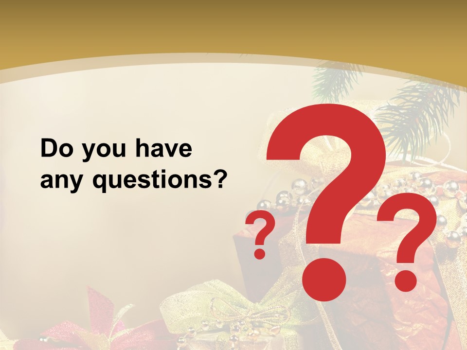 Holiday Gift Box PowerPoint Template